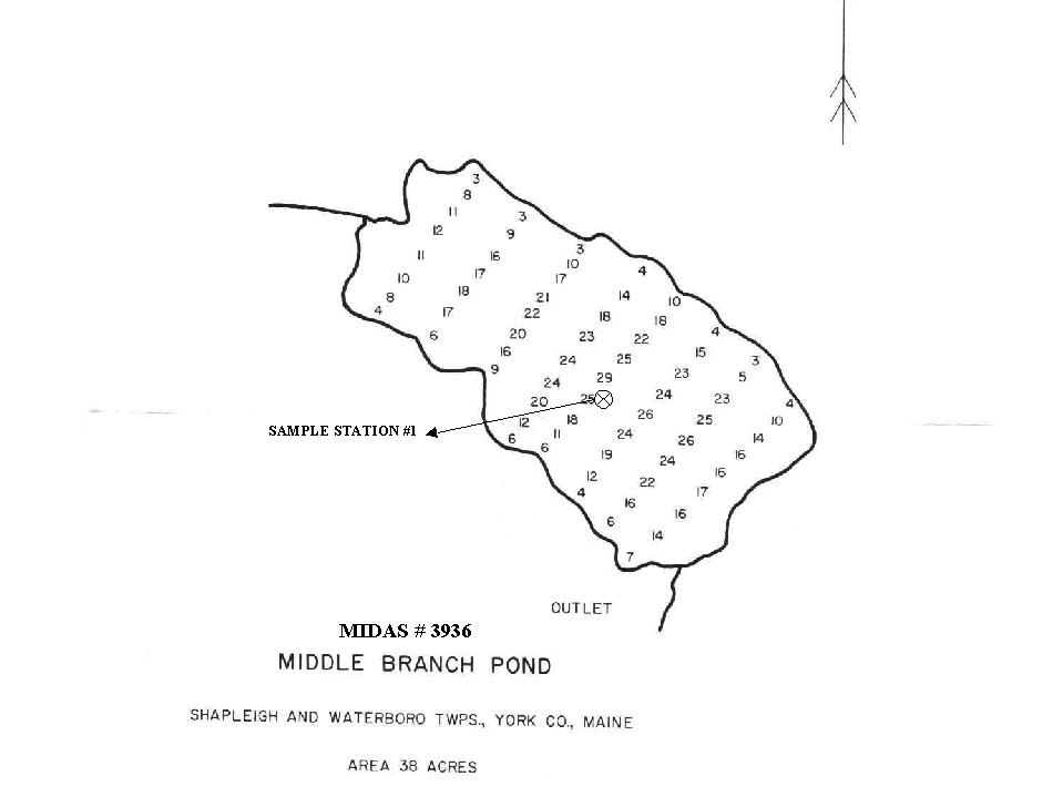 Lakes of Maine Lake Overview Middle Branch Pond Alfred, Waterboro