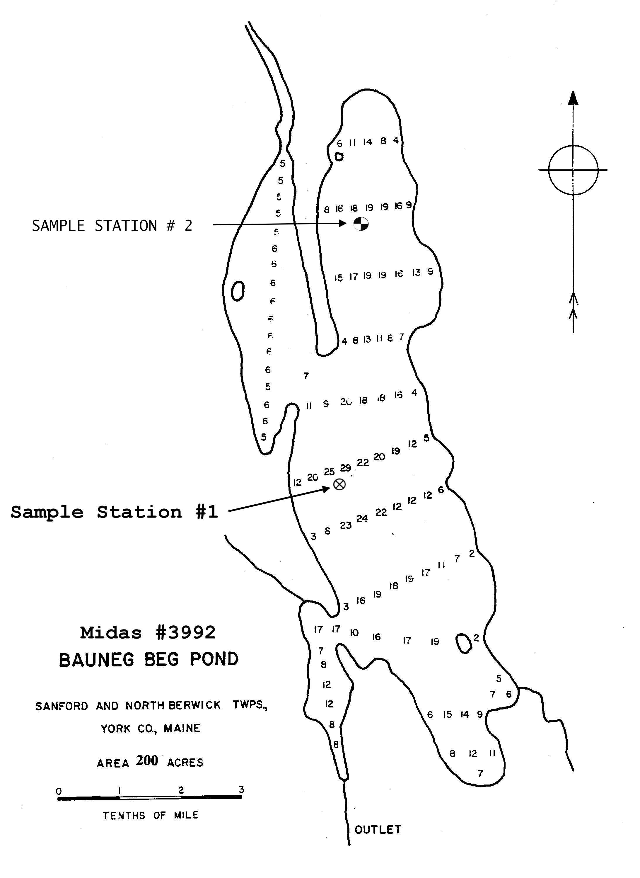 Lakes of Maine Lake Overview Bauneg Beg Lake North Berwick, Sanford, York, Maine