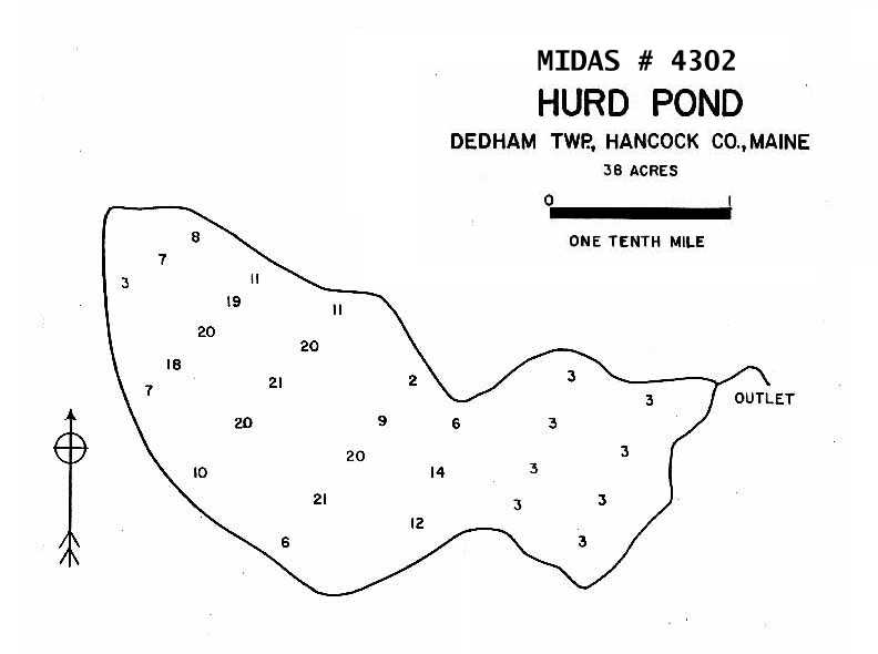 Lakes of Maine Lake Overview Hurd Pond Dedham, Hancock, Maine