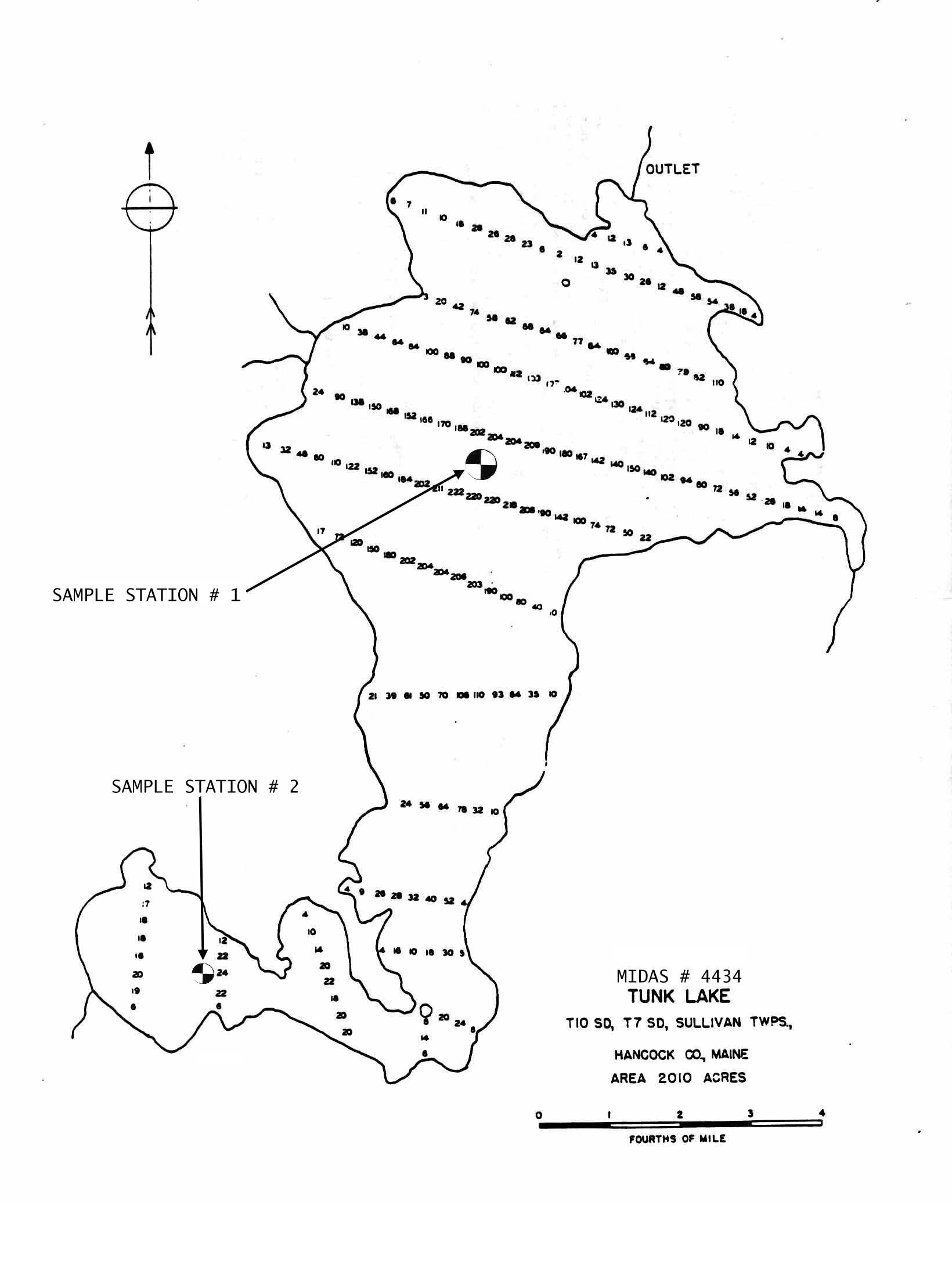 Lakes of Maine Lake Overview Tunk Lake Sullivan, T7 SD, T10 SD
