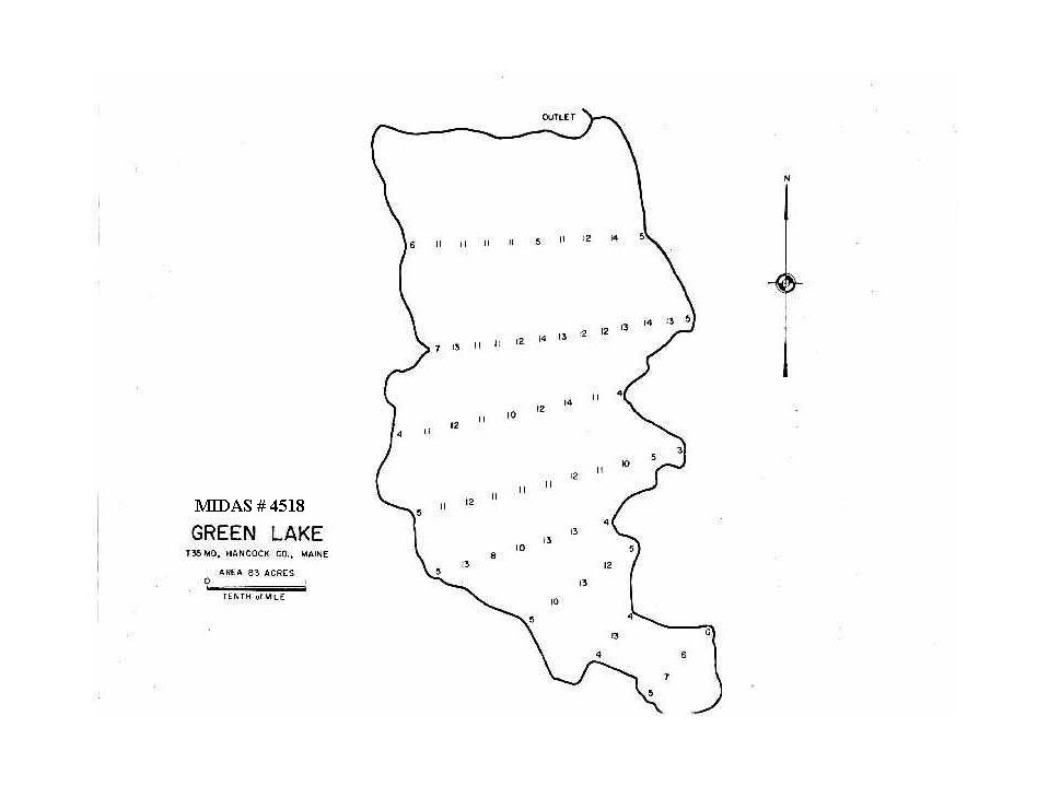 Lakes of Maine Lake Overview Green Lake 1 T35 MD, Hancock, Maine