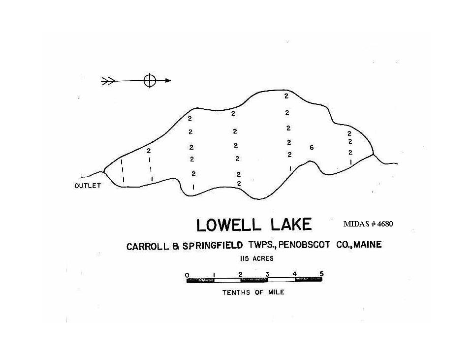 Lakes of Maine Lake Overview Lowell Pond Carroll Plt, Springfield