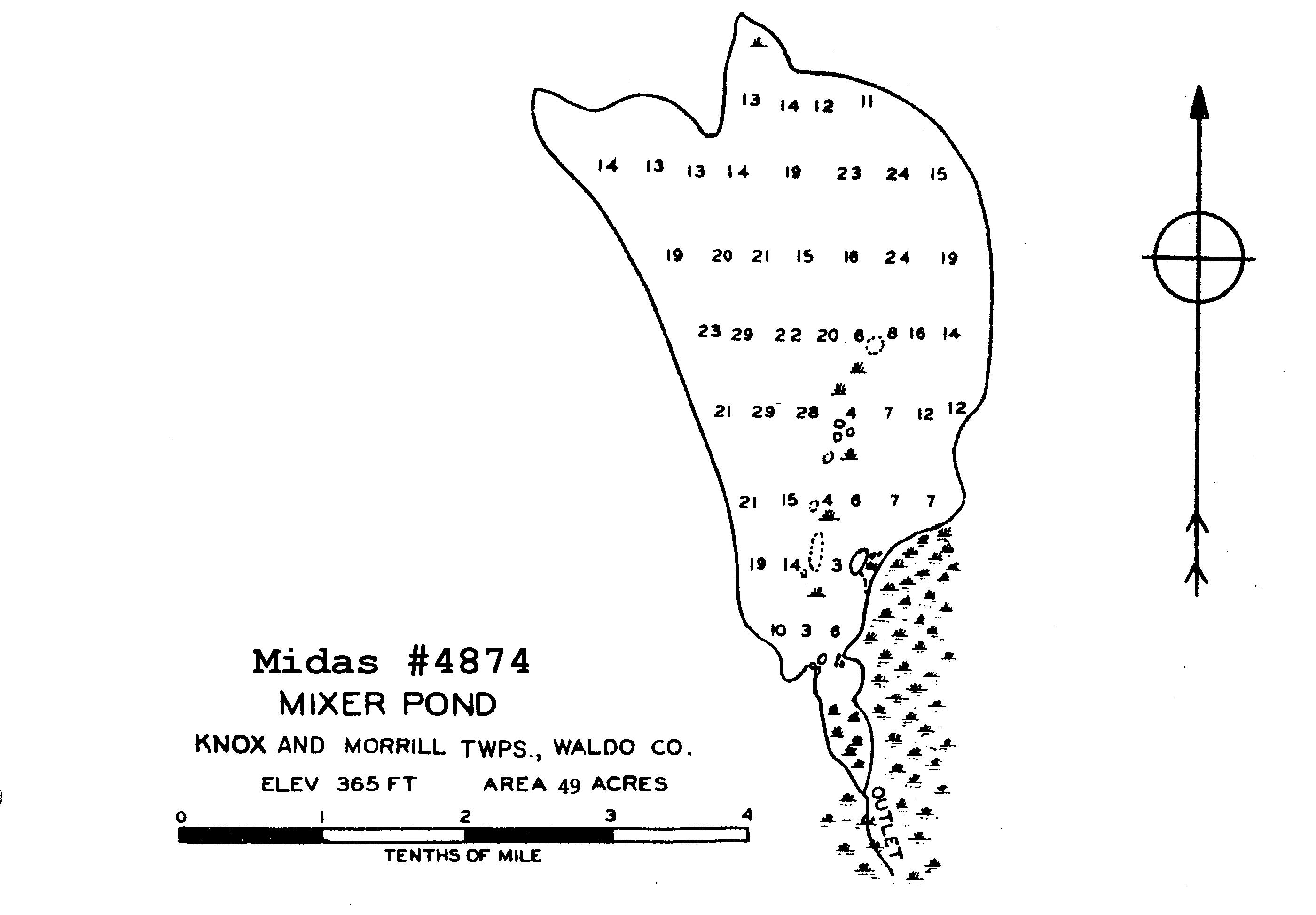 Lakes of Maine Lake Overview Mixer Pond Knox, Morrill, Waldo, Maine