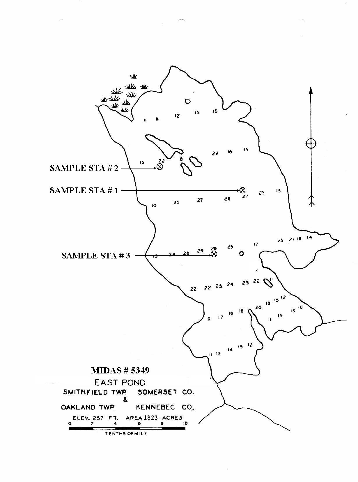 Lake Monitoring East Pond Oakland, Smithfield, SOMERSET, Maine