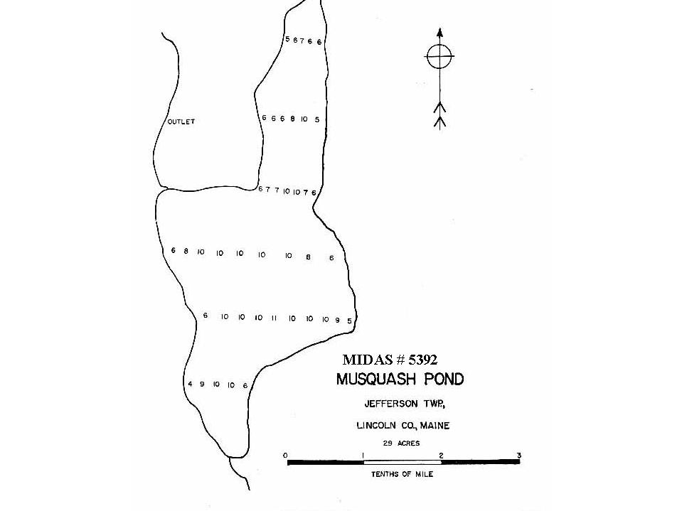 Lakes of Maine Lake Overview Musquash Pond Jefferson, Lincoln, Maine
