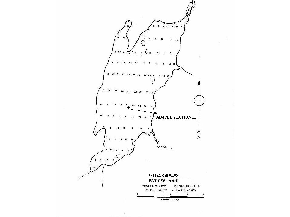 Lakes of Maine Lake Overview Pattee Pond Winslow, Kennebec, Maine