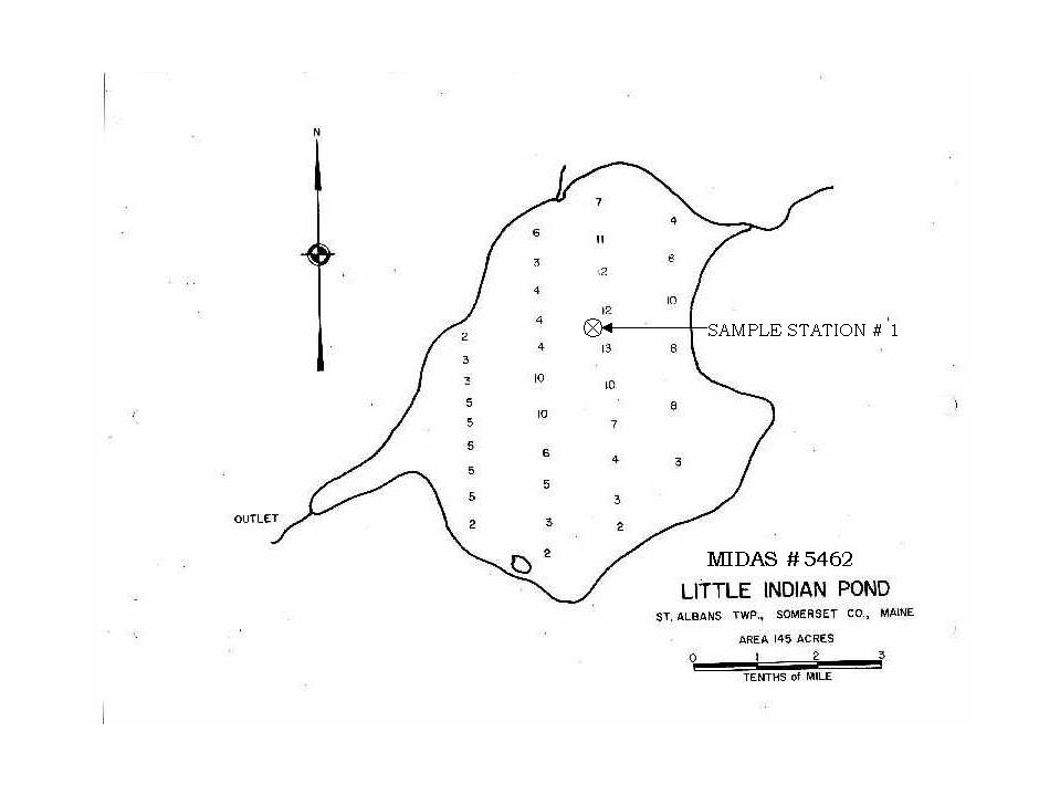 Lake Overview Little Indian Pond Saint Albans, Somerset, Maine