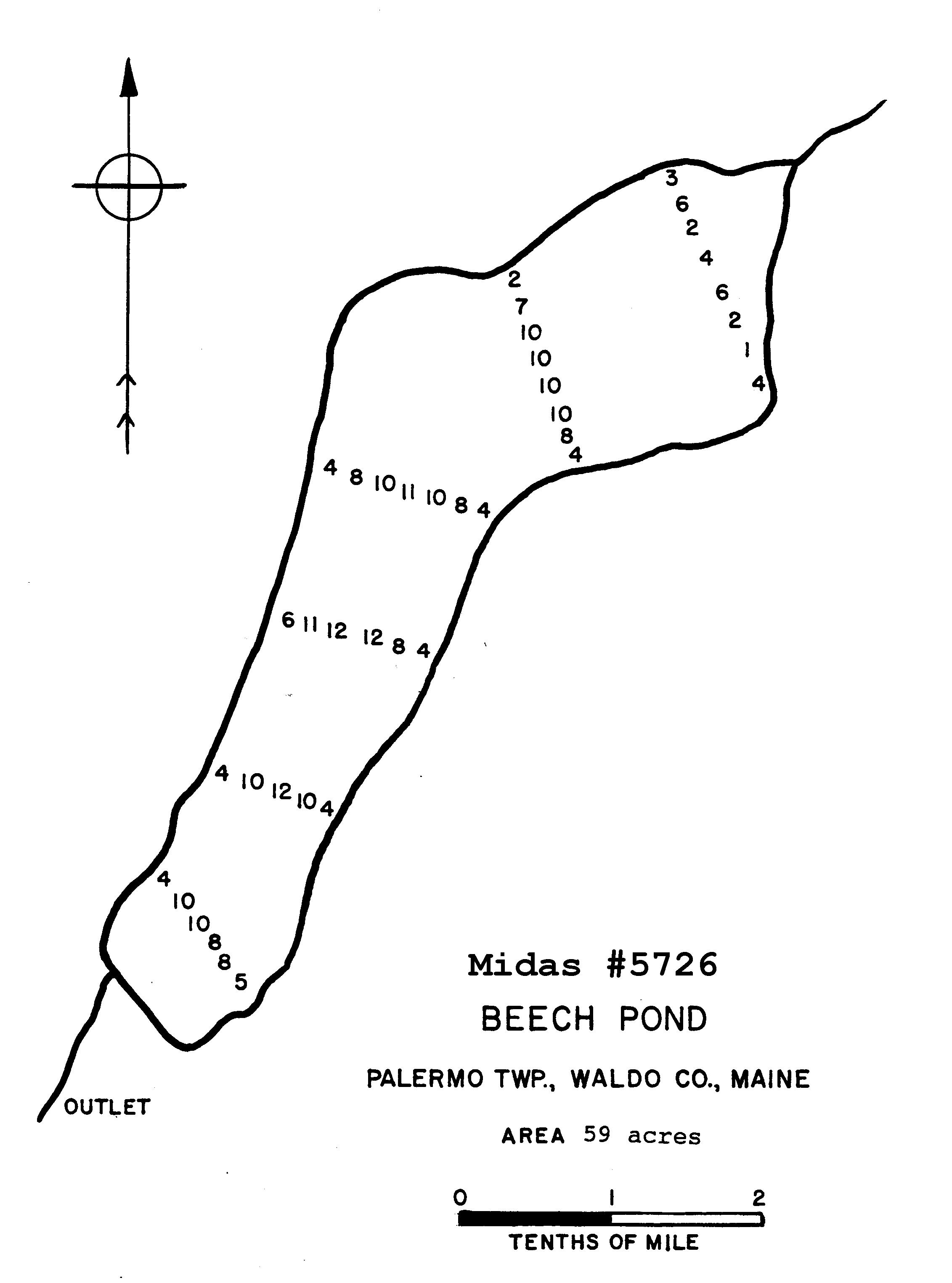 Lakes of Maine Lake Overview Beech Pond Palermo, Waldo, Maine