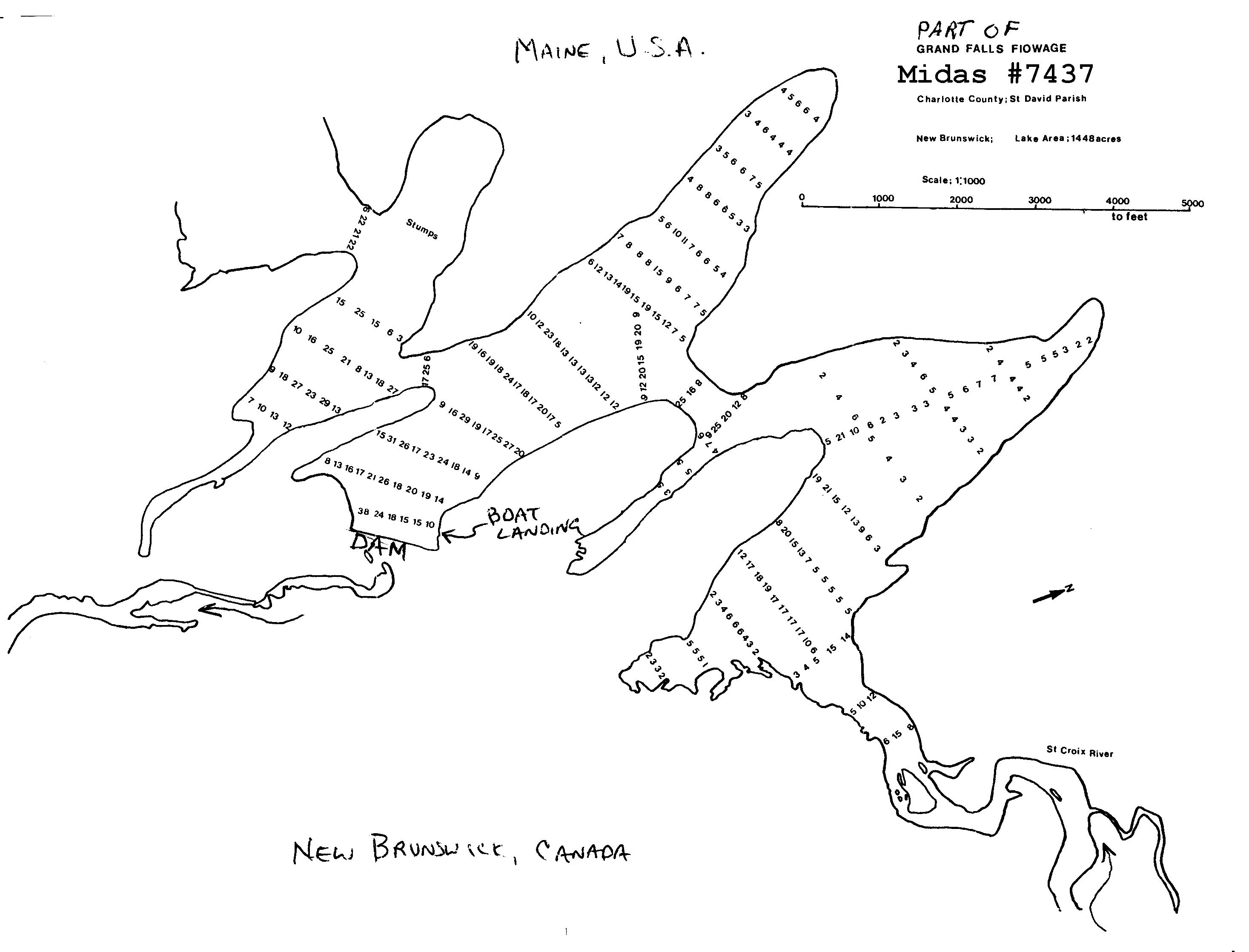 Lake Overview Grand Falls (Berry Brook) Flowage Baileyville