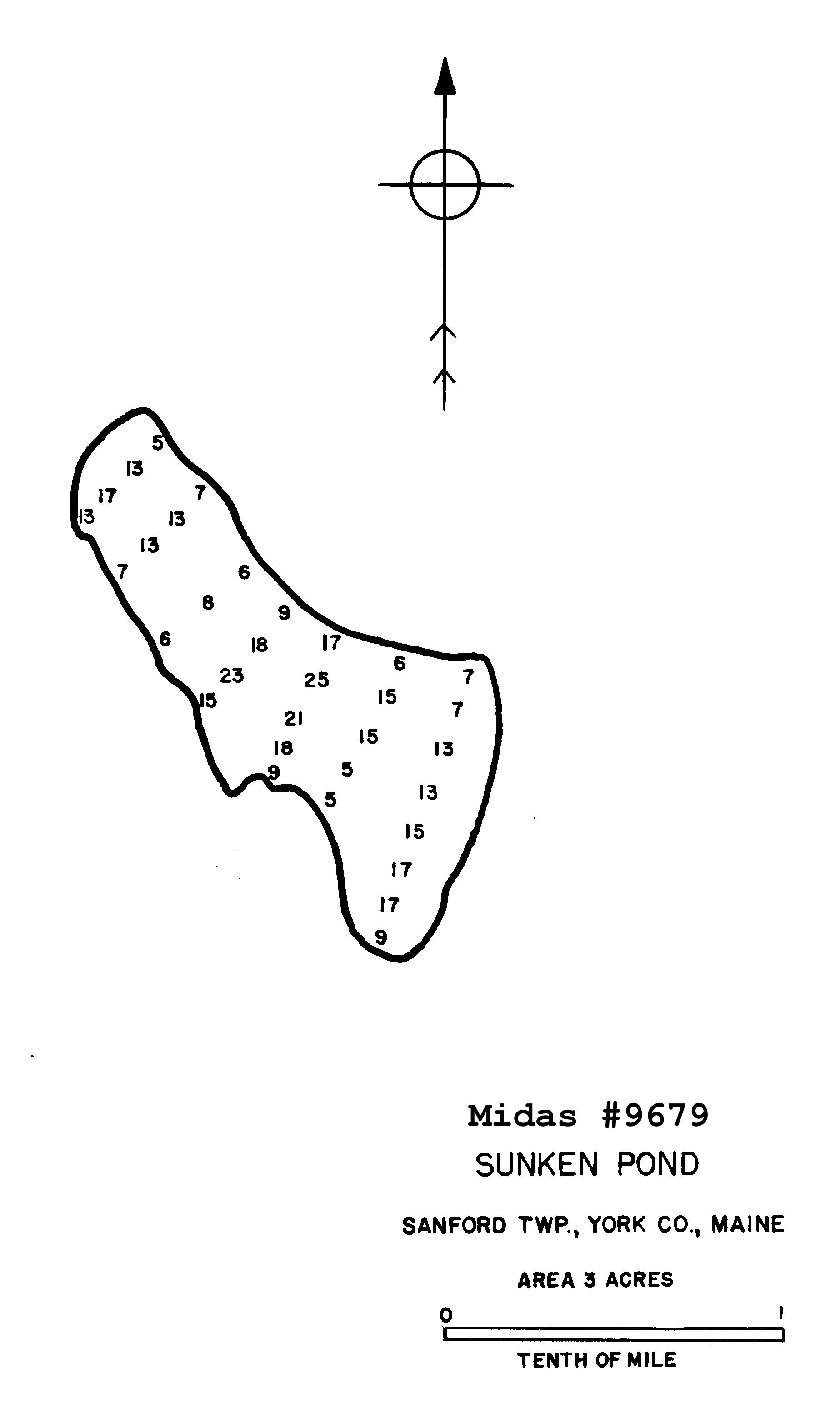 Lakes of Maine Lake Overview Sunken Pond Sanford, York, Maine