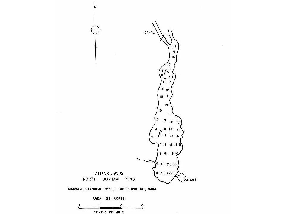 Lake Overview North Gorham Pond Gorham, Standish, Windham