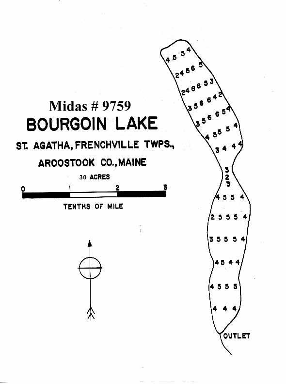 Lakes of Maine Lake Overview Bourgoin Lake Frenchville, Saint
