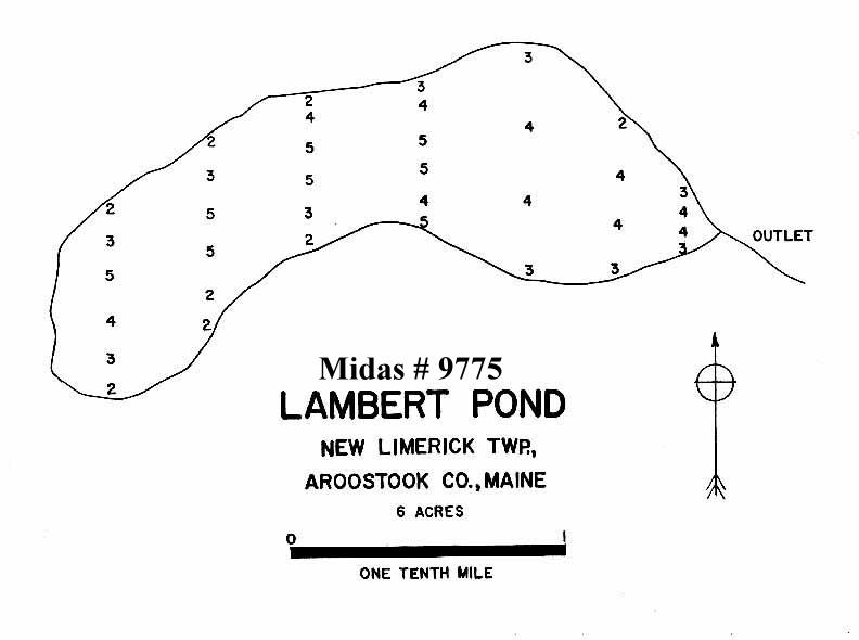 Lakes of Maine Lake Overview Lambert Pond New Limerick, Aroostook