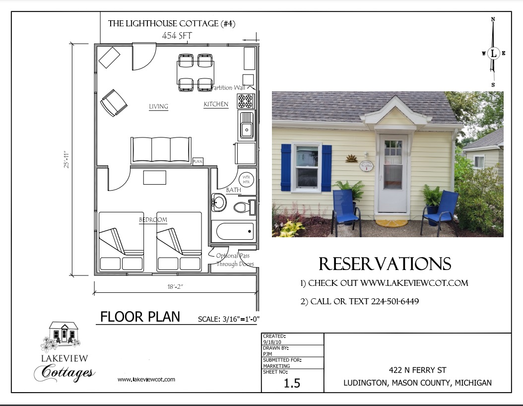 Lakeview Cottages in Ludington, MI Vacation Lodging Cottage Resort