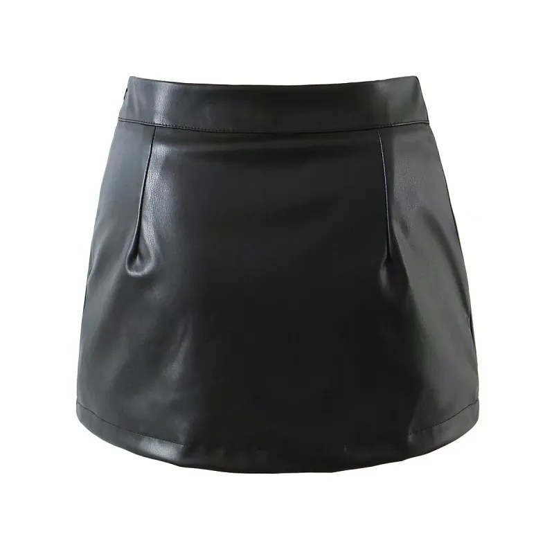 Cute & Hot Faux Leather Mini SkirtShorts Shiny Fashion LALE LOOK