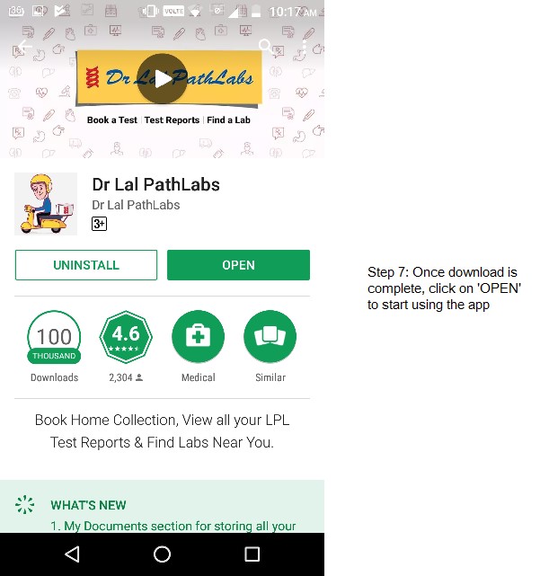How to download the Dr Lal PathLabs Mobile App and Book Home Collection
