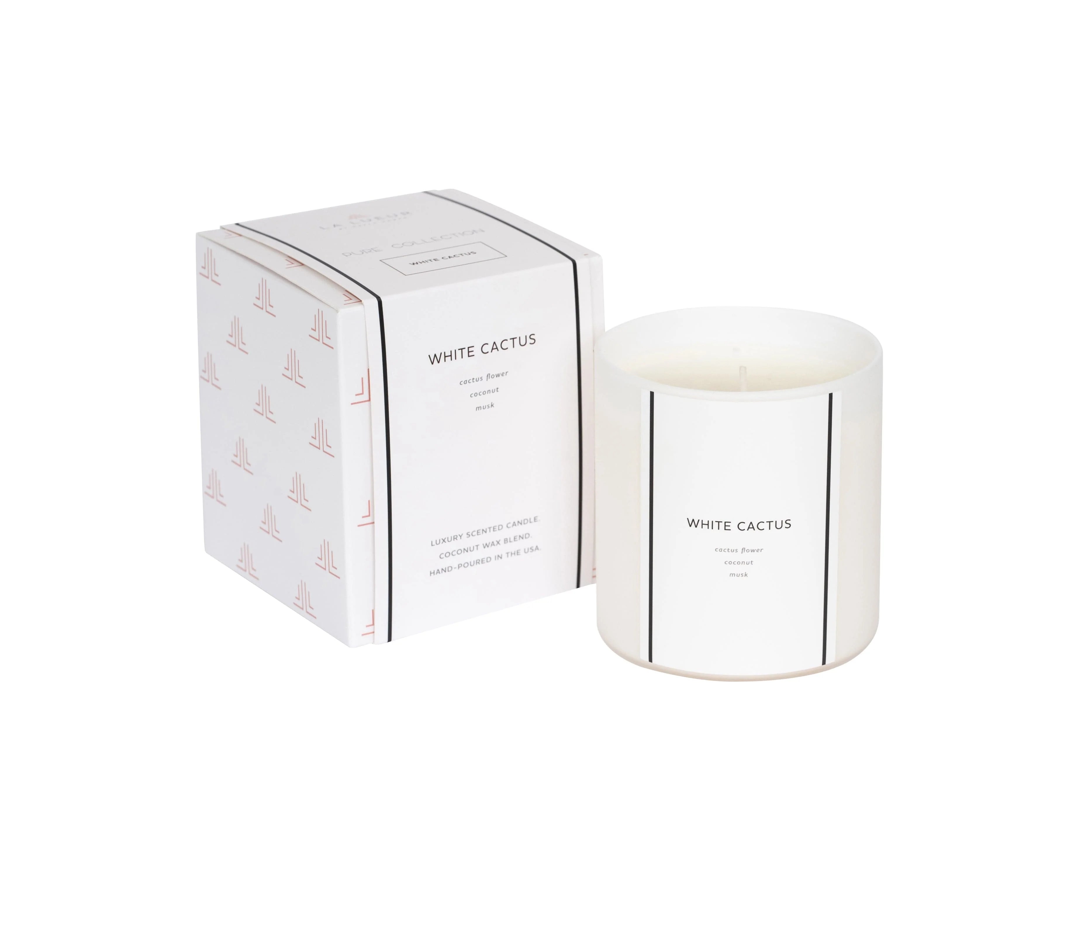 White Cactus 10 oz 60+ hours La Lueur Coconut Wax Candle