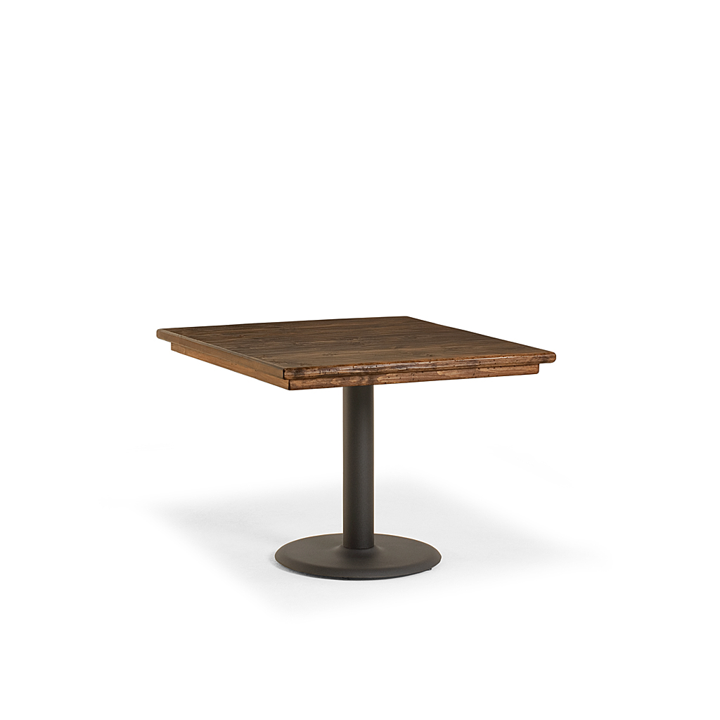 Rustic Dining Table w/Metal Base La Lune Collection
