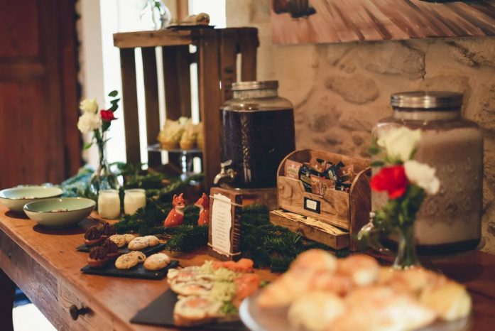 Repas du brunch du lendemain du mariage hivernal by Mood cupcake factory