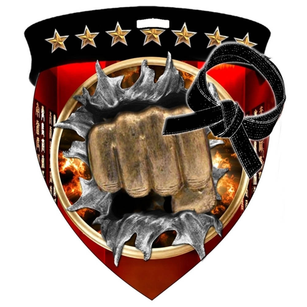 3" Color Shield Medallion MARTIAL ARTS Lamb Awards