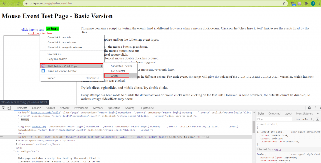 How to perform Mouse Actions in Selenium WebDriver