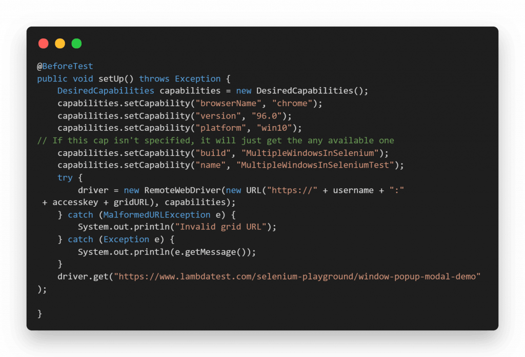 How To Handle Multiple Windows In Selenium Driver Using Java