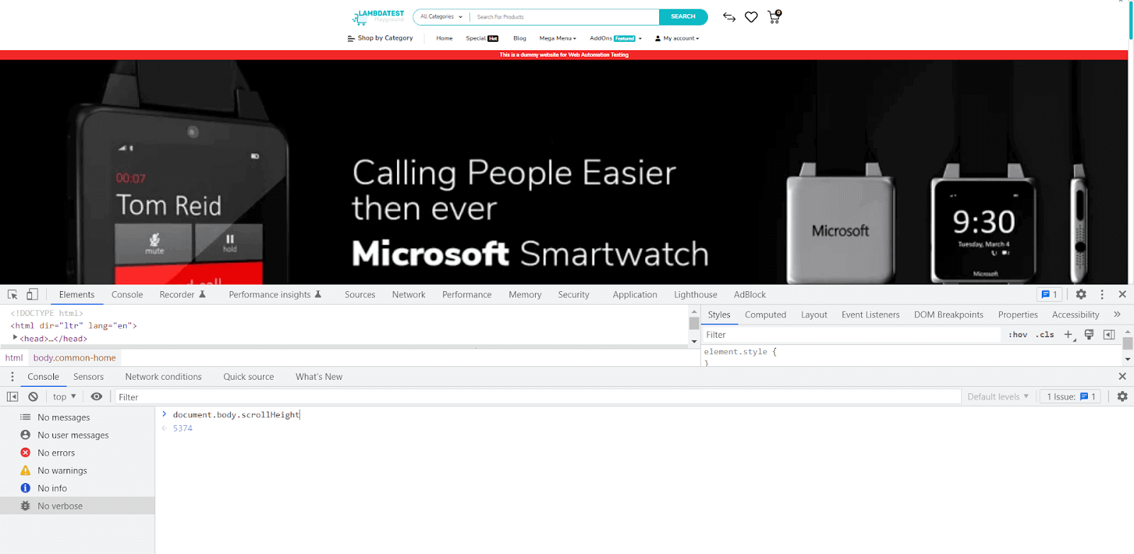 How To Scroll Down A Page In Selenium Driver Using C LambdaTest