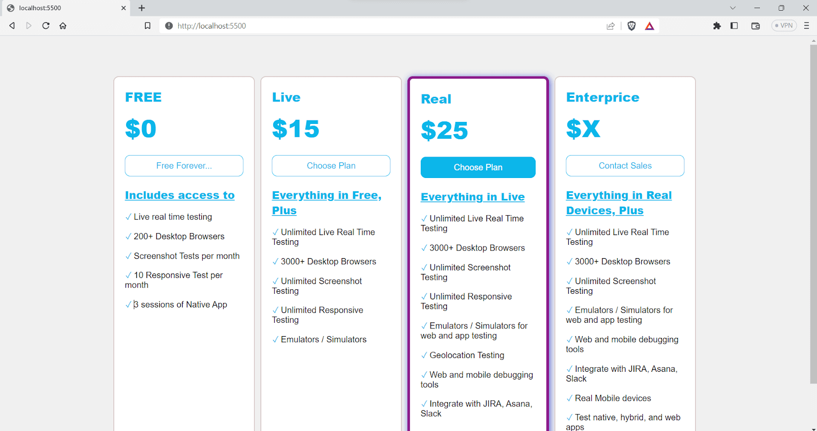 CSS Media Queries for Standard Devices LambdaTest