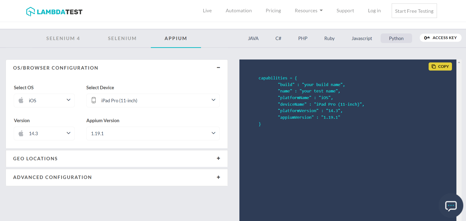 Test  Apps and sites on Official iPhone Browsers Simulator Online