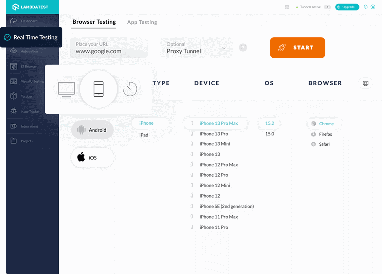 iPhone 13 Simulator Online Test Your site and Apps Online