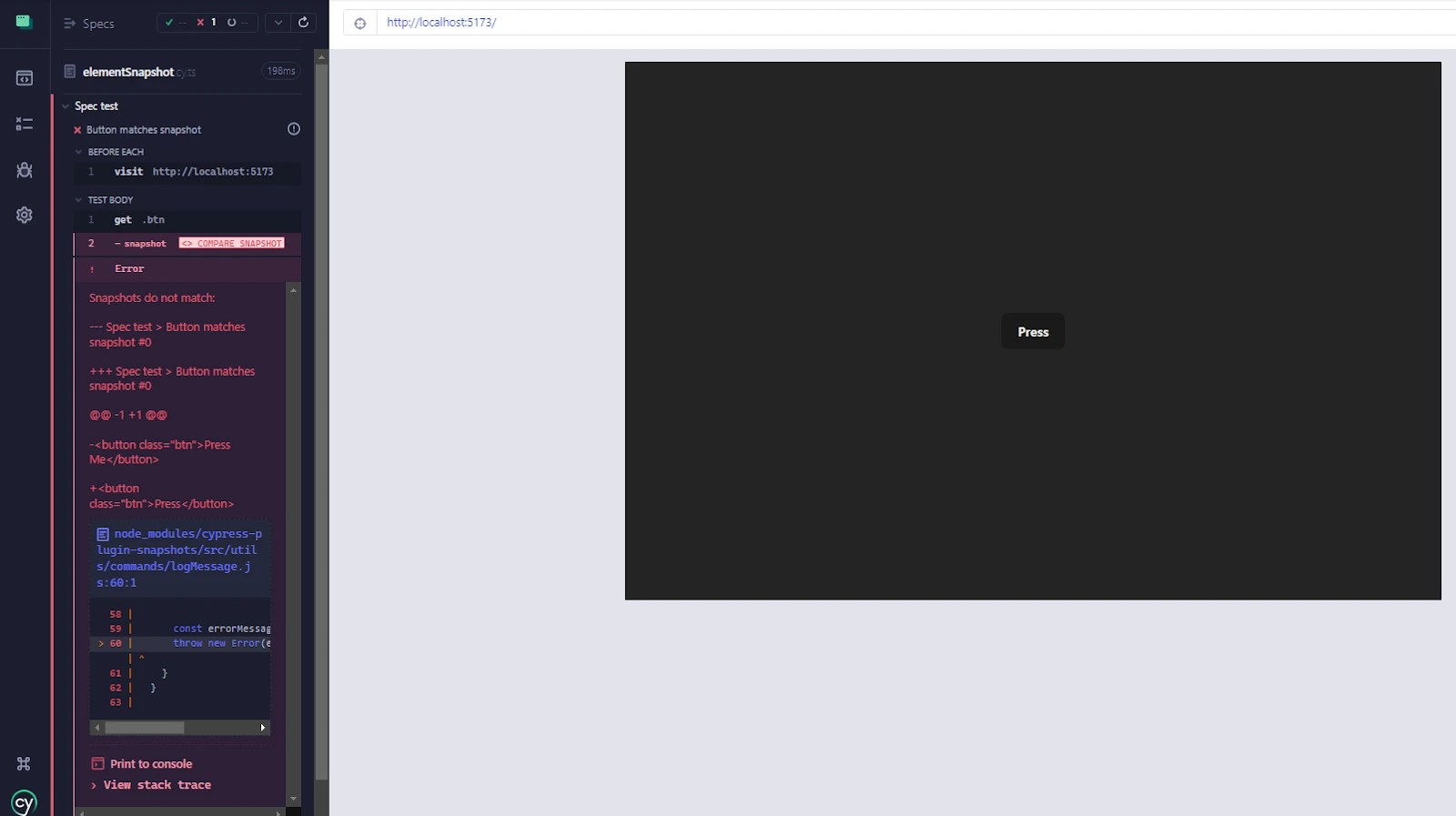 Cypress Snapshot Testing Getting Started Tutorial