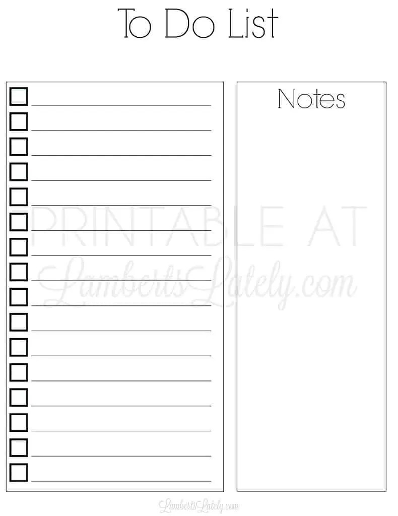 33 Free Printable To Do List Templates Lamberts Lately