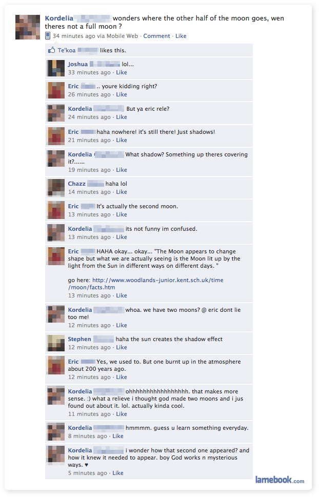 Lamebook Funny Facebook Statuses, Fails, LOLs and More The Original