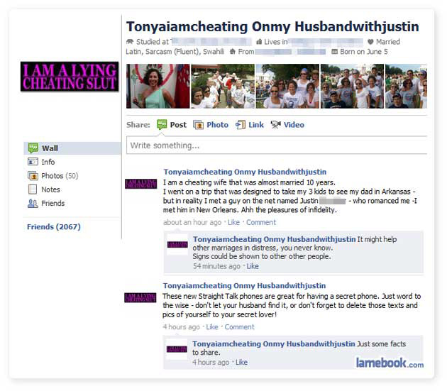 funniest hacked facebook statuses