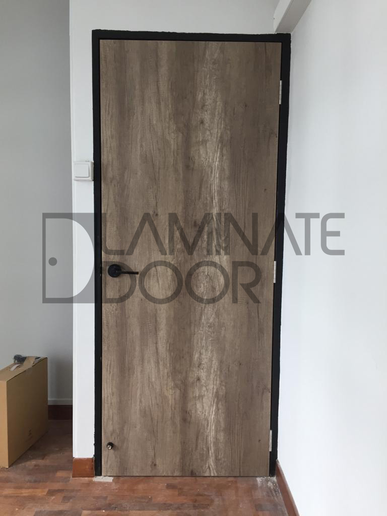 Laminate HDB Fire Rated Main Door Raw Wood Laminate Door