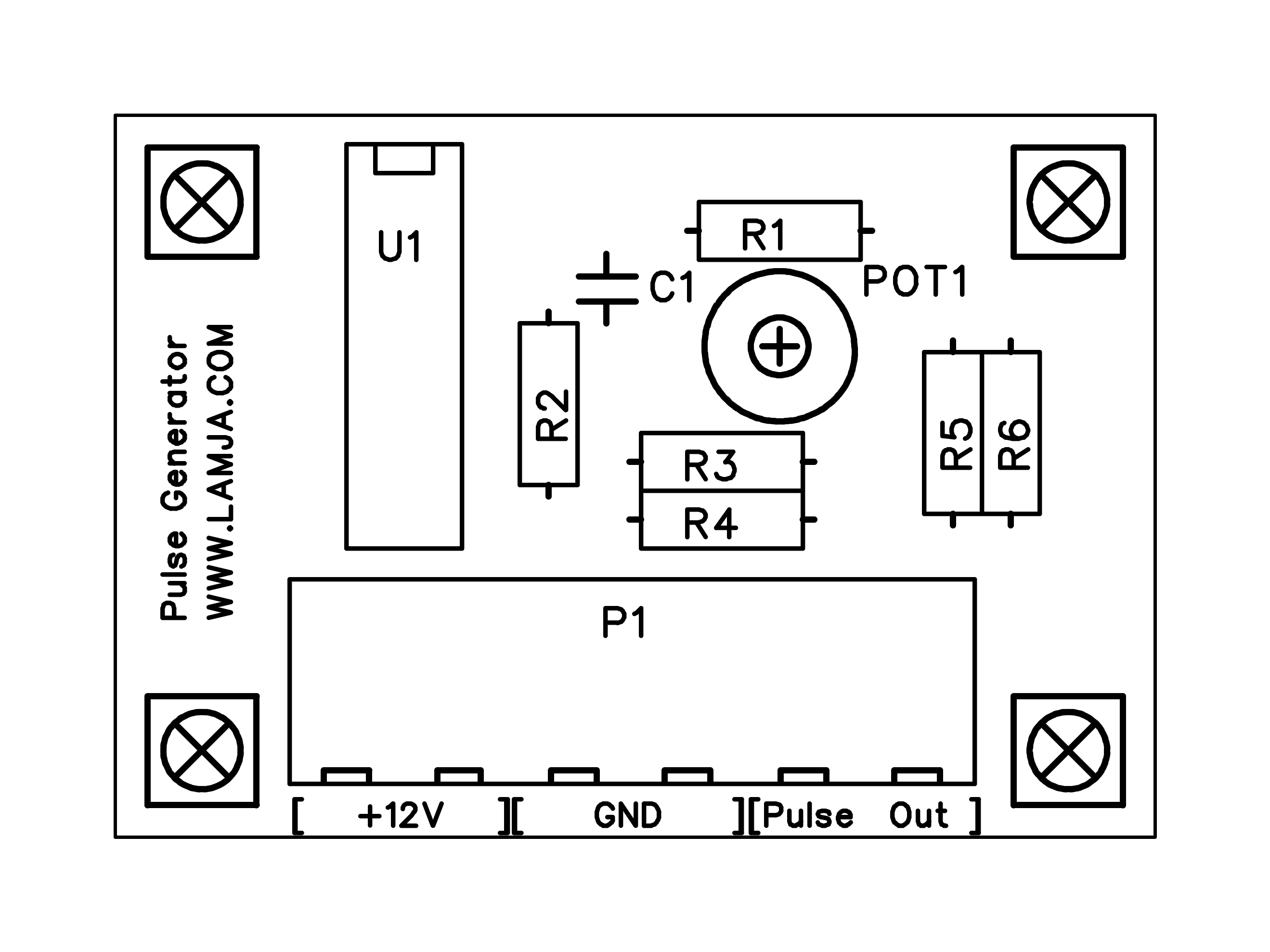 Simple Pulse Generator using LM324 opamp