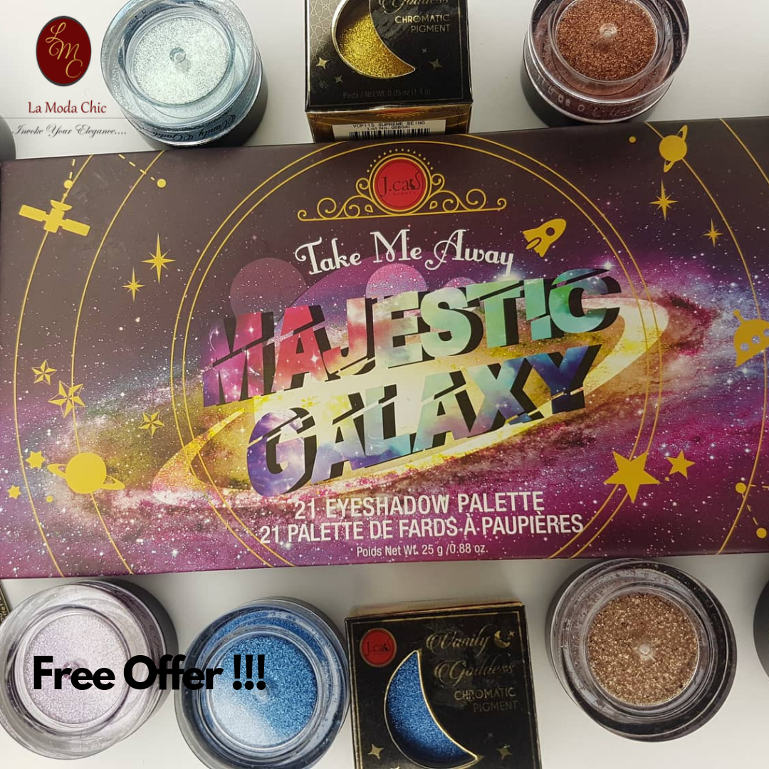 J Cat Eyeshadow Palette Majestic Galaxy w/free J Cat Vanity Goddess