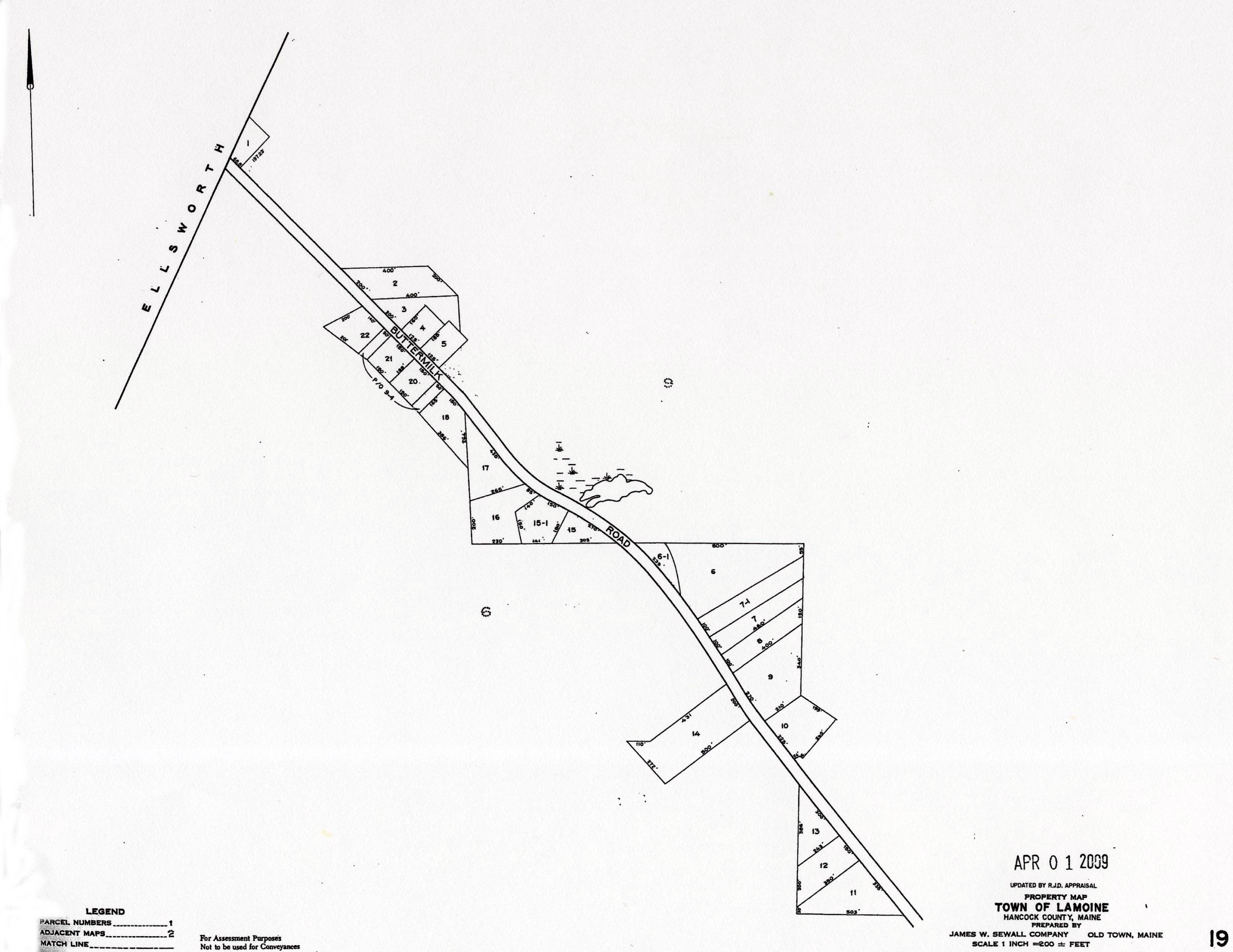 Lamoine Tax Maps 2009 Index
