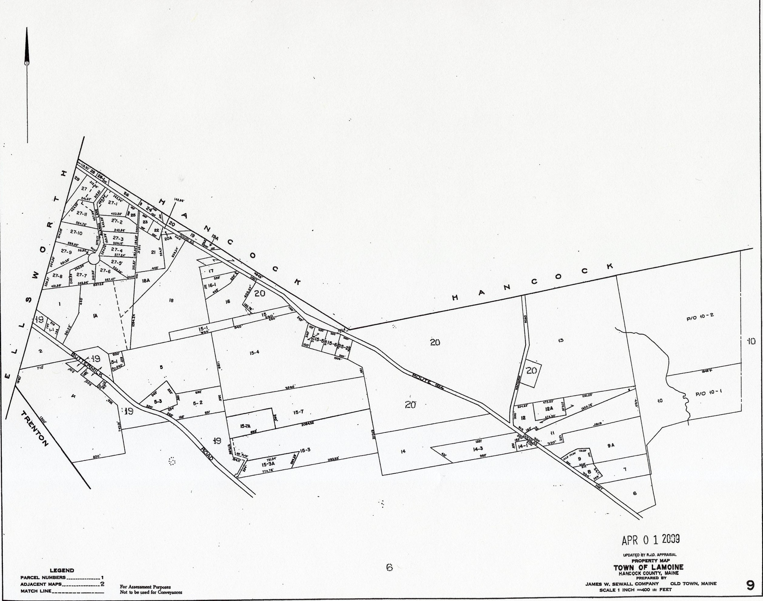 Lamoine Tax Maps 2009 Index