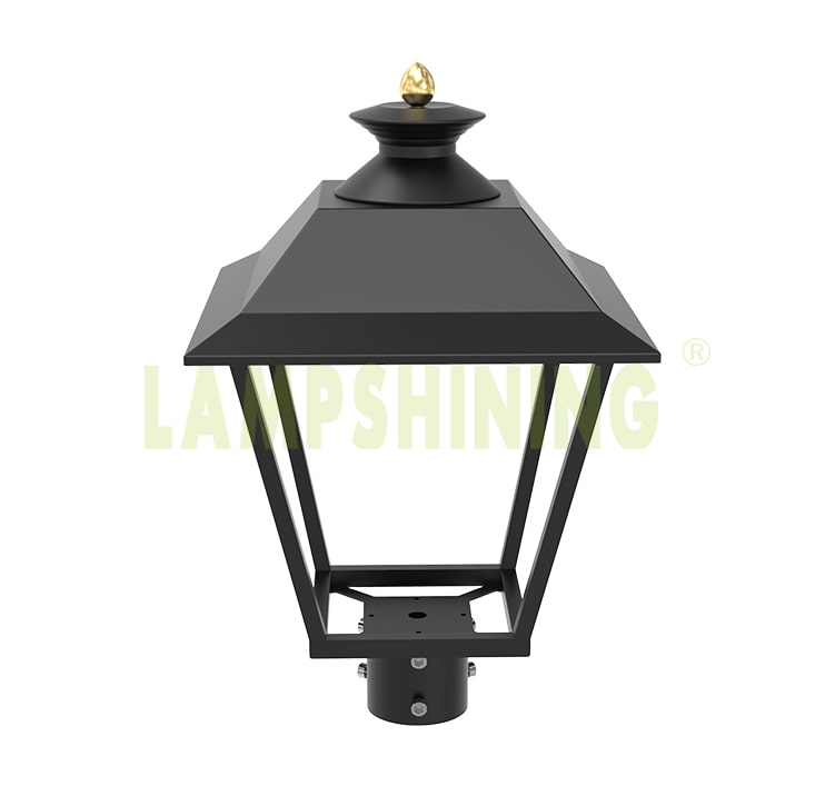 LED Post Top Pole Lights, CE RoHS 60W 7800Lm 3000K Outdoor Urbanscape
