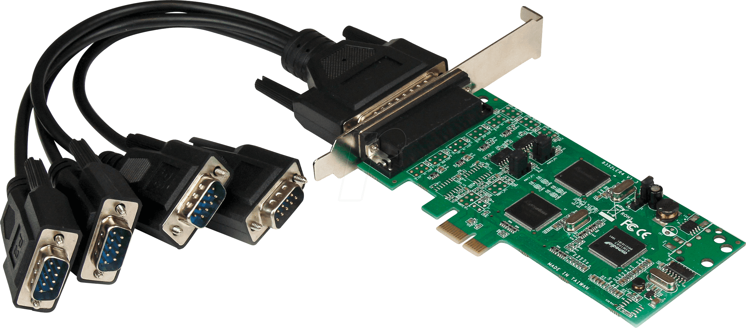 Kvm Karte ST PEX4S232485 4 Port RS232, RS422, seriell, PCI Karte, Standard