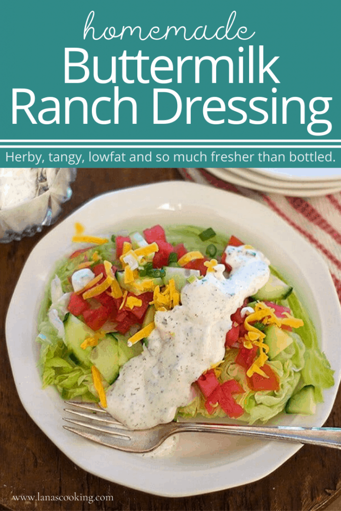 Buttermilk Ranch Dressing Recipe from Lana’s Cooking