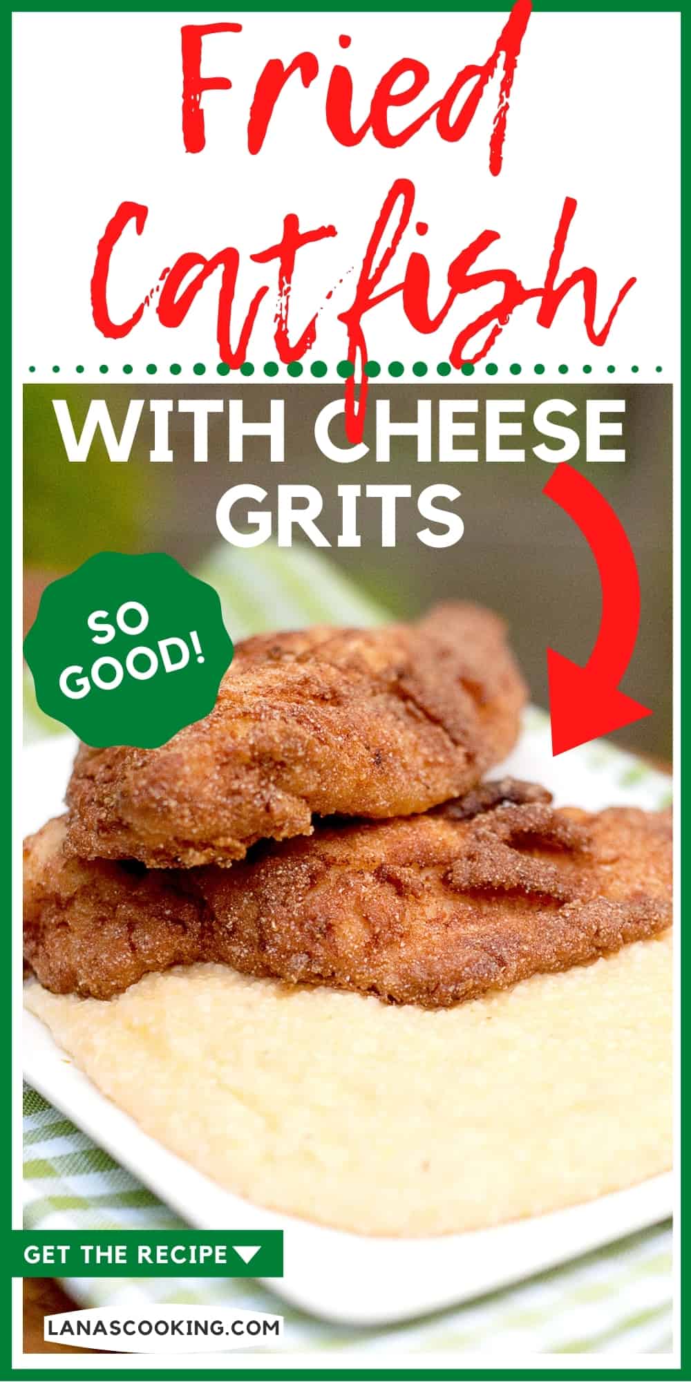 Fried Catfish with Cheese Grits Recipe Lana's Cooking