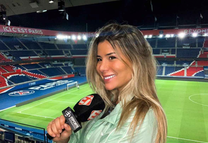 Repórter Isabela Pagliari, do Esporte Interativo, está com Covid19
