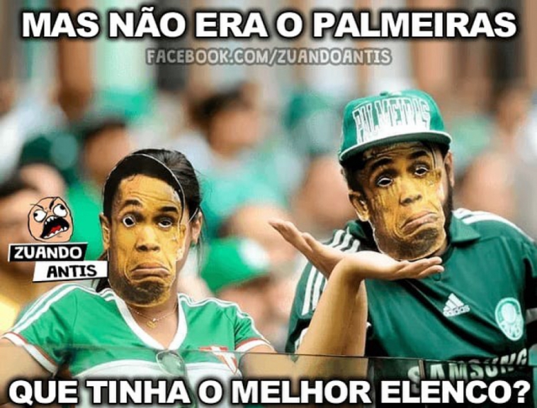 Palmeiras é alvo das zoeiras após eliminação na Copa do Brasil; veja
