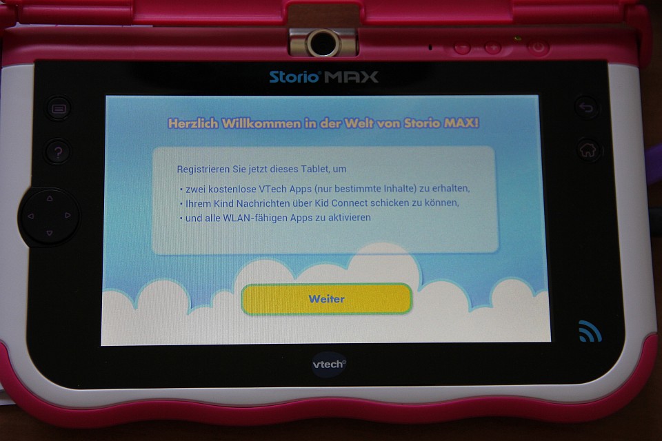 VTech Storio MAX 7 Schnellstart, Registrierung, kostenlose Inhalte