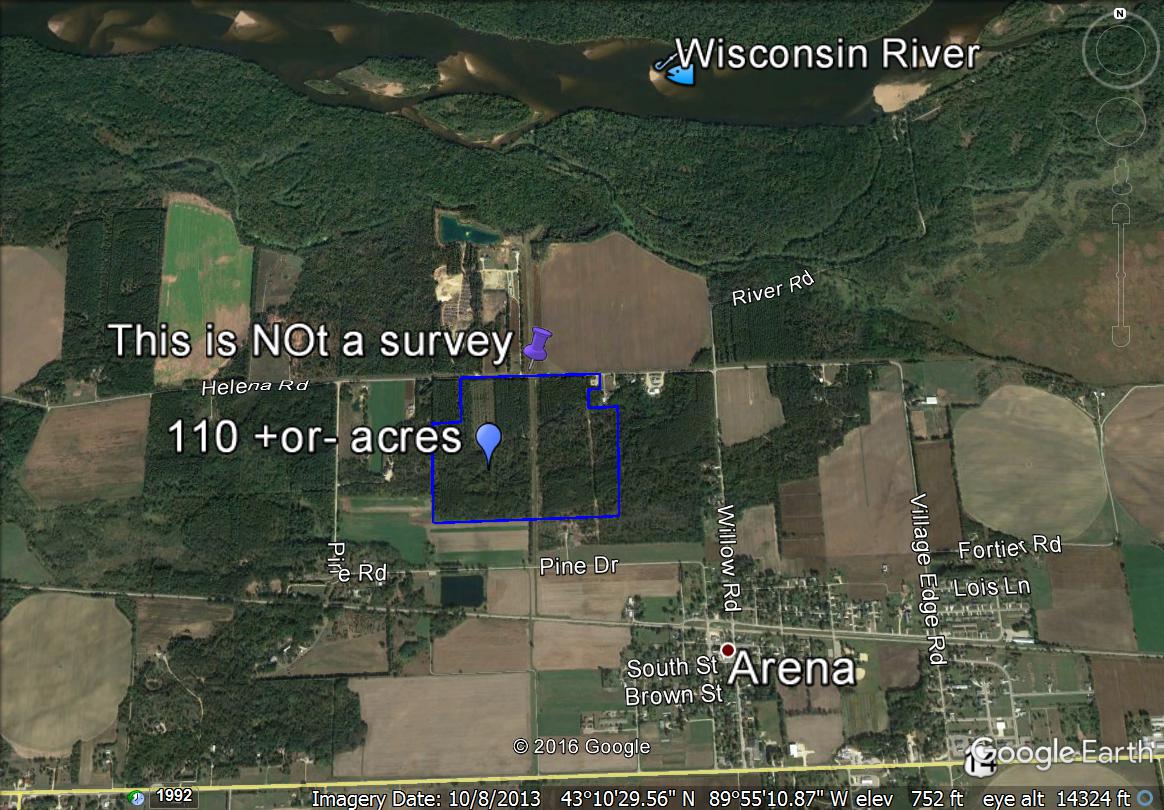 110 acres in Iowa County, Wisconsin