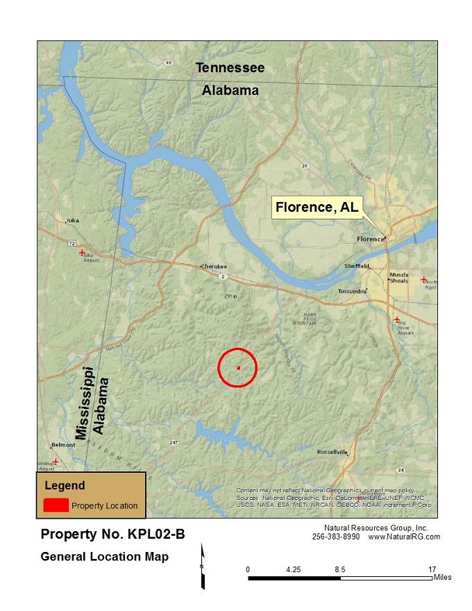 7 acres in Colbert County, Alabama