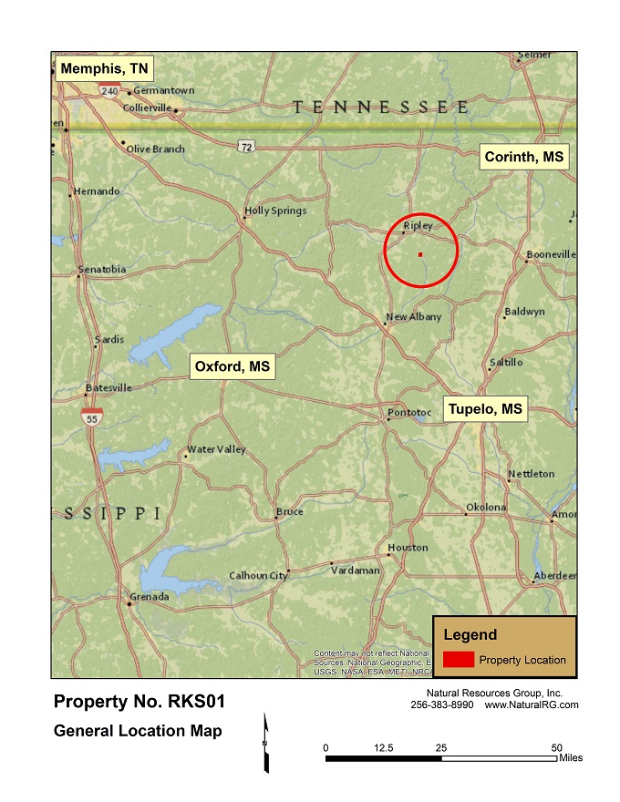 189.85 acres in Tippah County, Mississippi
