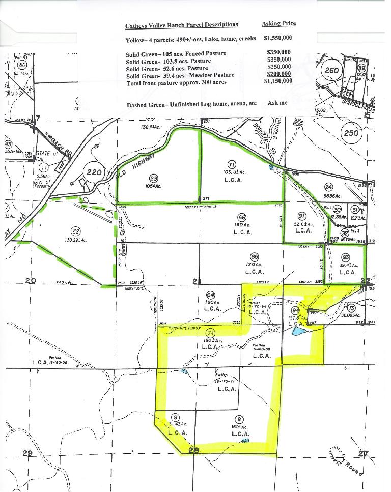 490 acres in Mariposa County, California
